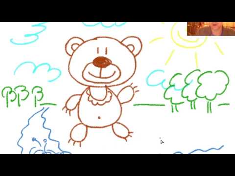 Как нарисовать медвежонка за 30 секунд // How to draw a funny bear step by step