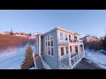 Fpv real estate  indoor drone through beautiful home w views