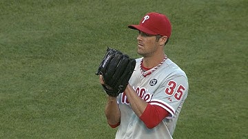 PHI@CIN: Hamels fans seven in 7 2/3 scoreless frames