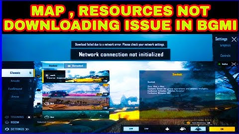 BATTELGROUND mobile india Resources , Map not  Download ? Failed Due To Network Error