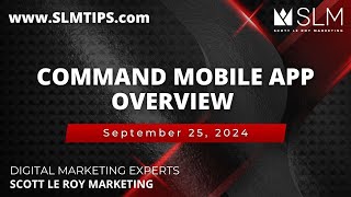 Command Mobile App Overview 9/25