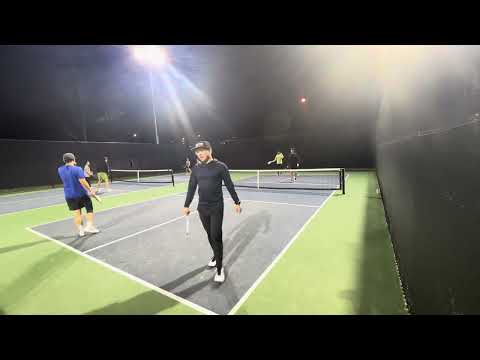 Getting dominated by Michael Lee in pickleball doubles game 2 (1/30/2024)