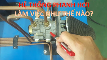Cấu tạo và nguyên lý hoạt động của hệ thống phanh khí nén trên xe ô tô