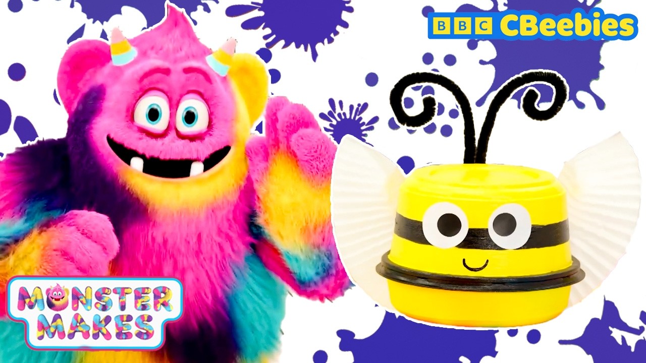 Buzzy Bee Easy Craft for Kids 🐝 Craft with Monster Murphi