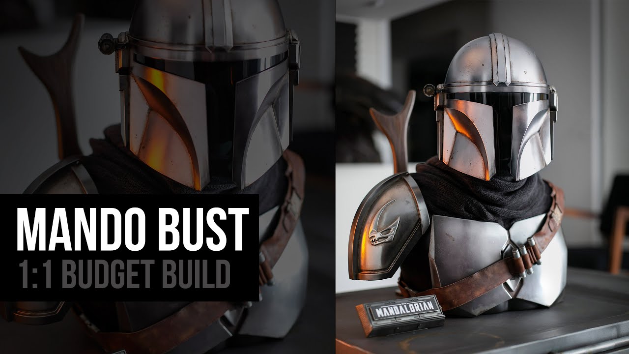 Mandalorian 1:1 Life Size Bust -- Budget Build - YouTube