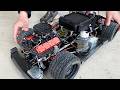 I Built A RC Car With A V8 Engine Assembly And RUN A Miniature V8 Engine Ford Mustang GT