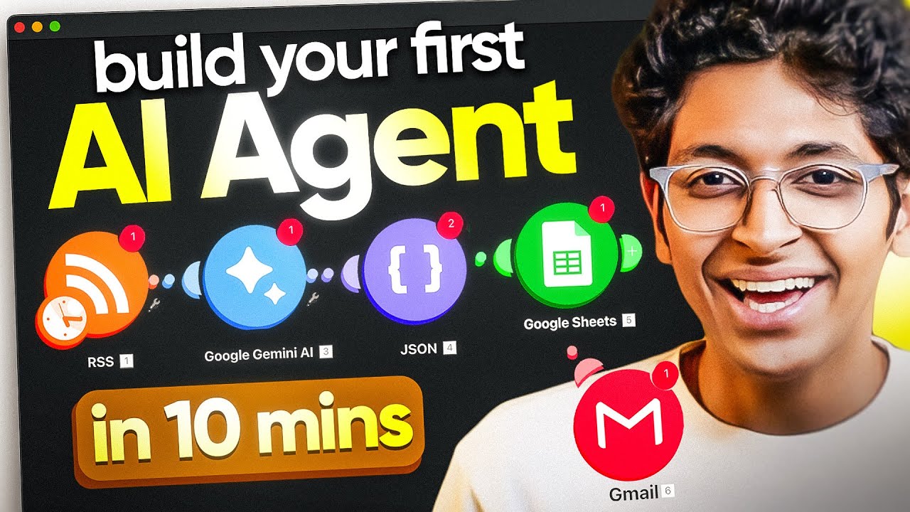 From Zero to Your FIRST AI Agent 10 Minutes - YouTube