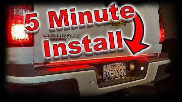 How To Install A Tailgate Brake Light Strip WITH REVERSE LIGHTS