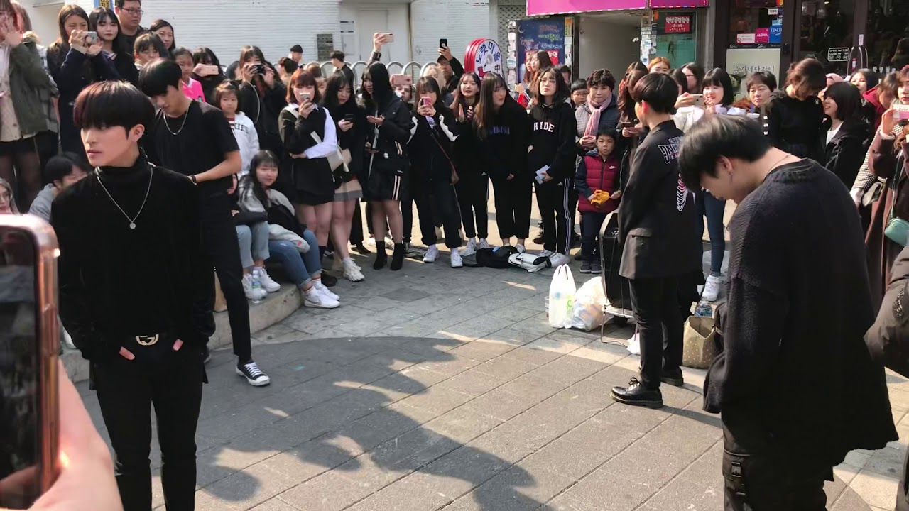 190301 이너스 Inners - Exo love shot cover dance 홍대 버스킹