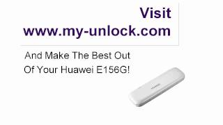 Huawei E156G Unlock Code Simlock Code - Free unlocking Tutorial - Free Software
