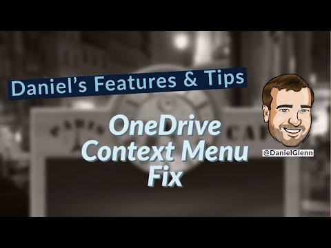 OneDrive Context Menu Fix