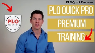 Pot Limit Omaha Strategy: PLO QuickPro Premium Poker Training