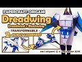 How to make a Papercraft, Origami Dreadwind, Blackwing and Dreadwing (requires 1 straight cut)