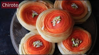 Chirote - चिरोटे रेसिपी - रंगीत चिरोटे  - Chirote recipe - Gauri Faral recipe - Diwali faral