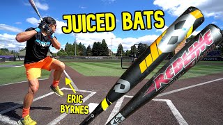 DEMARINI CF8 vs. EASTON REDLINE | Featuring ex-MLB Player ERIC BYRNES (new exit velo PR!!!)