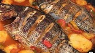 أسهل طريقة عمل صينية سمك بلطى بالبطاطس فى الفرن  دمياطى 
