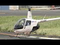 【ヘリコプター】Robinson R22 JA24NF （日本フライトセーフティ）の離陸・東京ヘリポート   HD 1080p