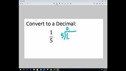 1/5 to Decimal