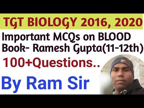 MCQs on Blood Circulatary system रुधिर परिसंचरण तंत्र | TGT PGT BIOLOGY | Practice set | Quest Ans.