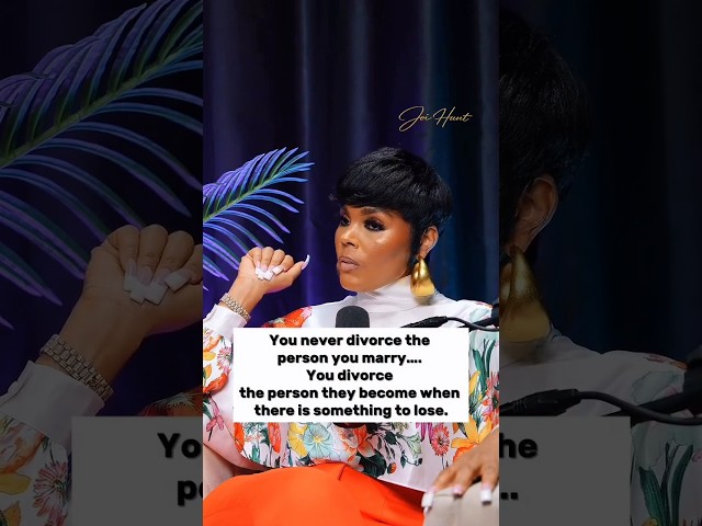 You never divorce the person you marry...