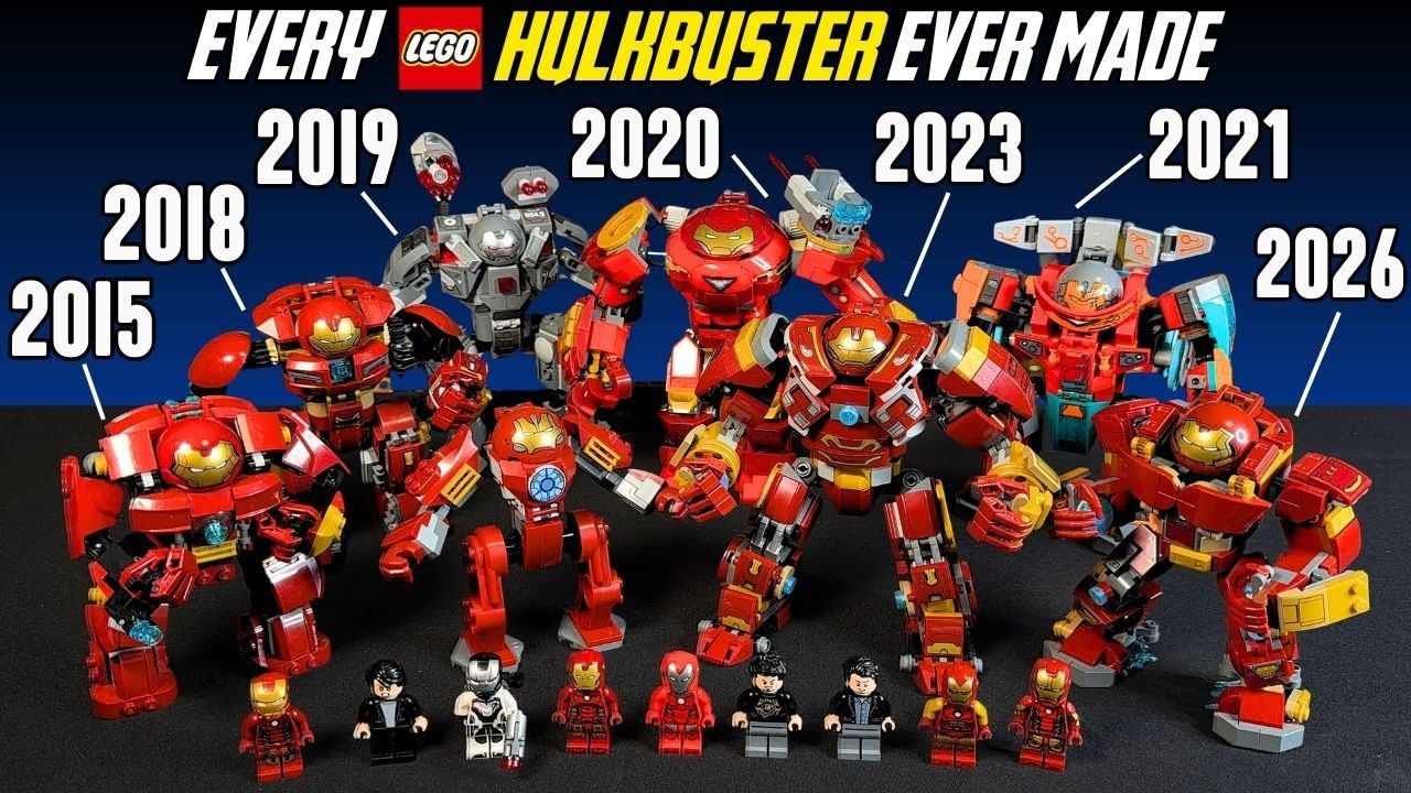 EVERY LEGO Hulkbuster Comparison (76031, 76104, 76124, 76164, 76194, 76247, 76263, 76343)