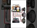Speaker Crossovers Connection || 3 Way Speaker Crossover Wiring Diagram || #youtubeshorts ​ #shorts