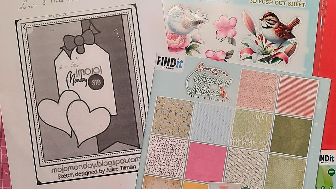 DÉFI CARTE SKETCH AVEC SCRAP SWEET 