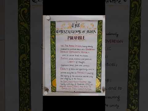 Constitution Day/ Preamble/