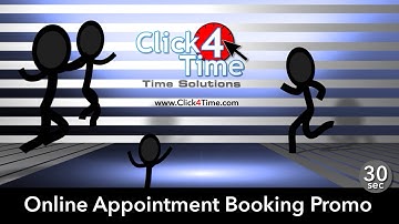 Click4Time Online Appointment Booking Software 30 sec Promo