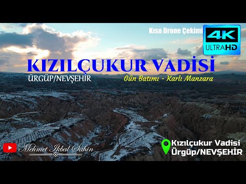 Kızılçukur Vadisi - Ürgüp / Gün Batımı - Kısa 4K Dron Çekimi / Aqsin Fateh - Kolge Savaşı / 14.3.22