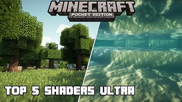 TOP 5 SHADER ULTRA REALISTIS NO LAG - SUPPORT RAM 1GB+ | MCPE 1.16