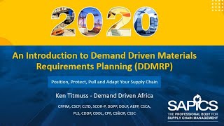 An Introduction to Demand Driven Materials Requirement Planning  DDMRP with Ken Titmuss