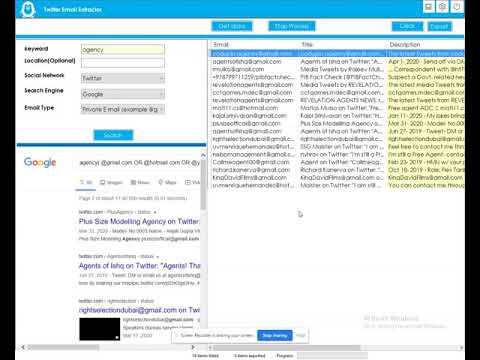 Twitter Email Extractor/Scraper