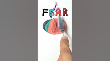 Inside out 2: Fear Emotion Color mixing #satisfying #shorts #asmr #relaxing