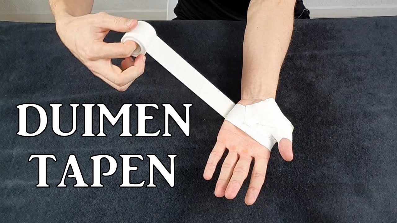 Duim Tapen / Thumb Taping - Sportmassage Doldersum - Youtube