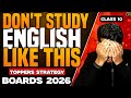How to Study English Like a Topper🔥| Best Strategy to Score 95%| Class 10th| STATE BOARD WALE BHAIYA