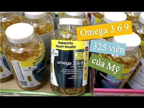 hqdefault VIÊN UỐNG DẦU CÁ OMEGA 3-6-9 SUPPORTS HEART HEALTH 1600MG 325 VIÊN