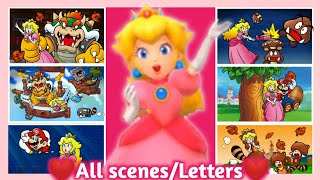 ❤️Mario 3D Land - Peach Scenes + letters❤️