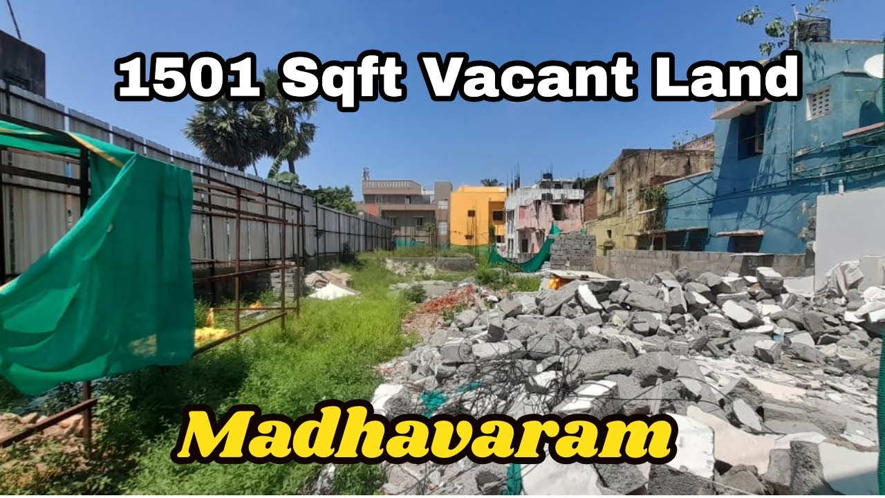 1501 Sqft Vacant Land Sale in Madhavaram CHENNAI BANK AUCTION YouTube