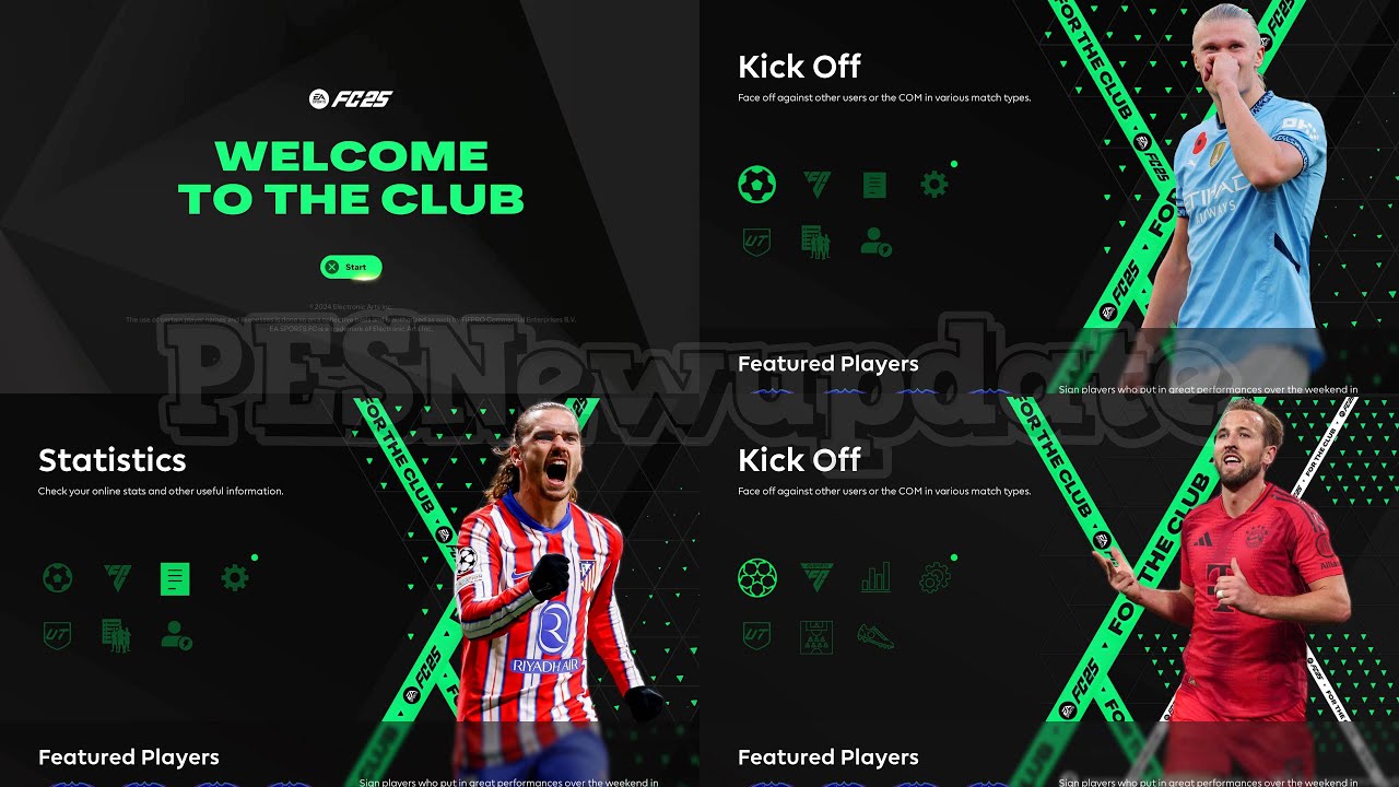 PES 2021 Menu EA FC 25 V3 by PESNewupdate - YouTube