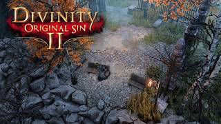 DIVINITY ORIGINAL SIN 2 Ambience & Music | Stonegarden Graveyard | Rain & Thunderstorm | 1 HOUR