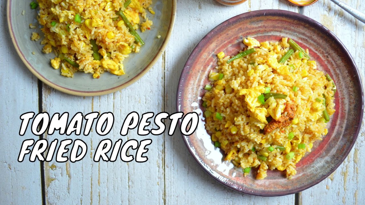 DISH UNDER 30 MINUTES TOMATO PESTO FRIED RICE (RECIPE 89) YouTube