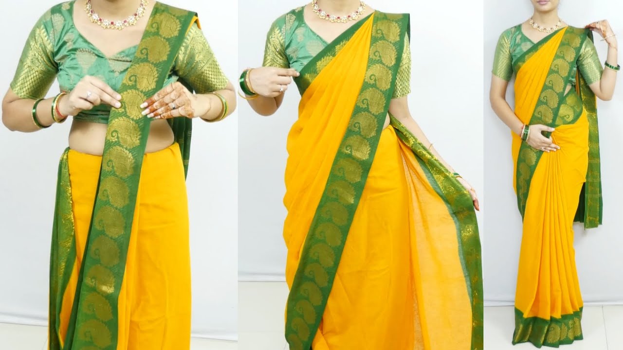 😲Cotton Silk Sarees The Ultimate Draping Guide for Beginners |How to Wear Cotton Silk Sari Perfectly