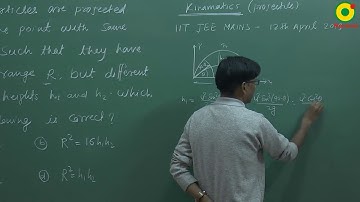 JEE Main (2019) Kinematics Question 13 Problem Solving By SSI Sir