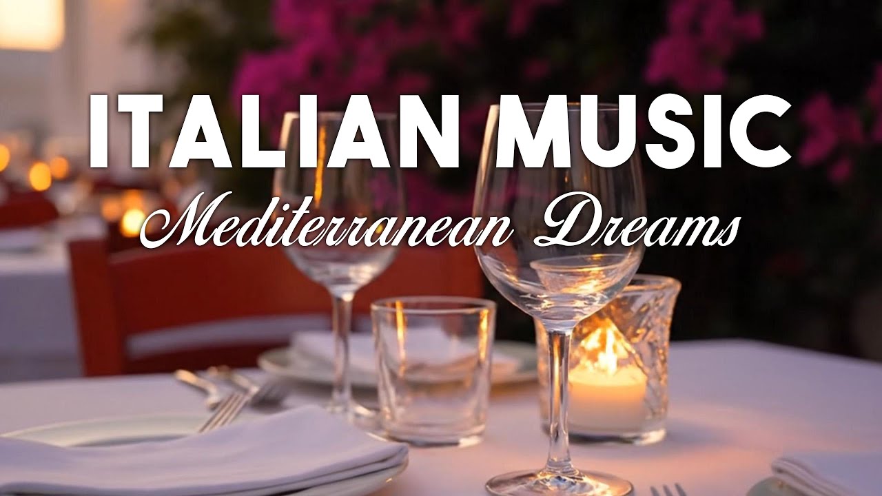 🎶 Italian Vibes & Mediterranean Music 🎶 2+ Hours Serene Amalfi Coastline & Lake Como Escape 4K