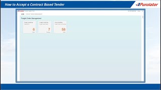 Freight Order Management   How to Accept a Contract Based Tender