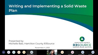 Solid Waste Management District New Coordinator Training Panel Sessions