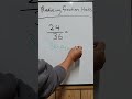Reducing Fraction Hack #math #mathematics #maths #mathematic