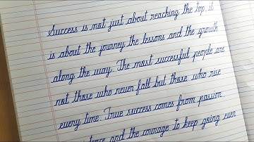 CURSIVE WRITING | Neat and Clean Handwriting practice