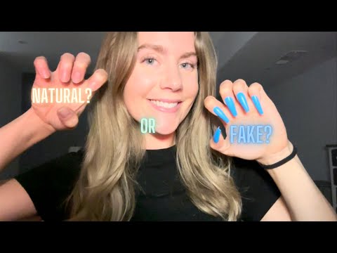 ASMR ~ Natural and Fake Nail Triggers ~ Which Do You Prefer???💅🏼